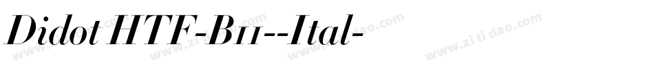 Didot HTF-B11--Ital字体转换